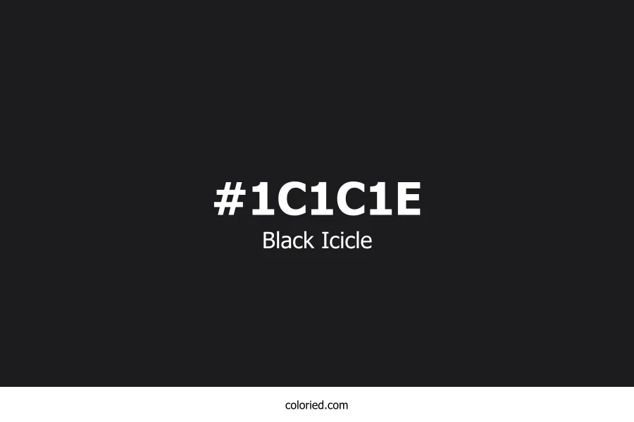 Black Icicle Color