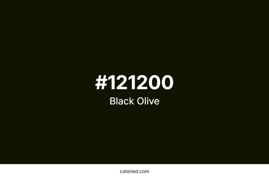Black Olive Color Hex Code