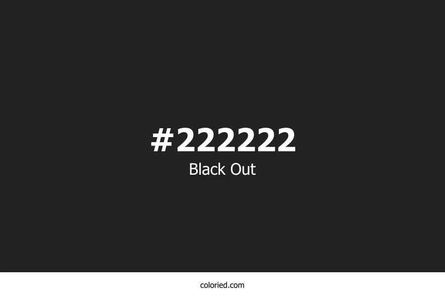 Black Out Color