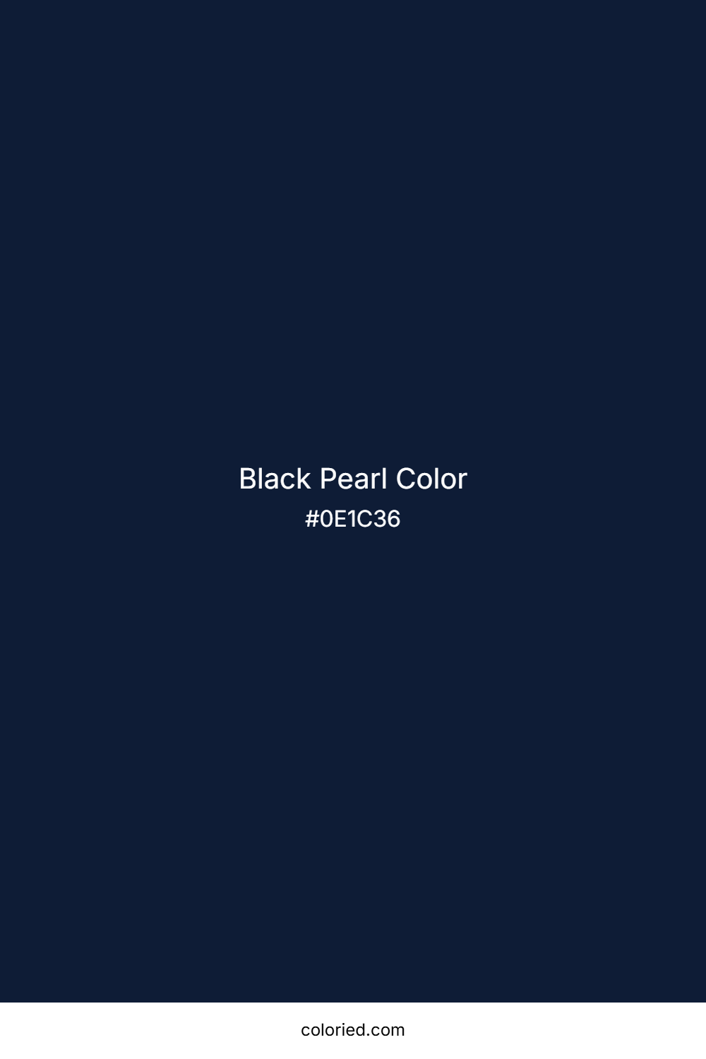 Black Pearl Color