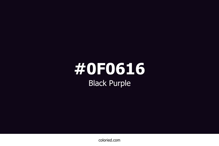 Black Purple Color