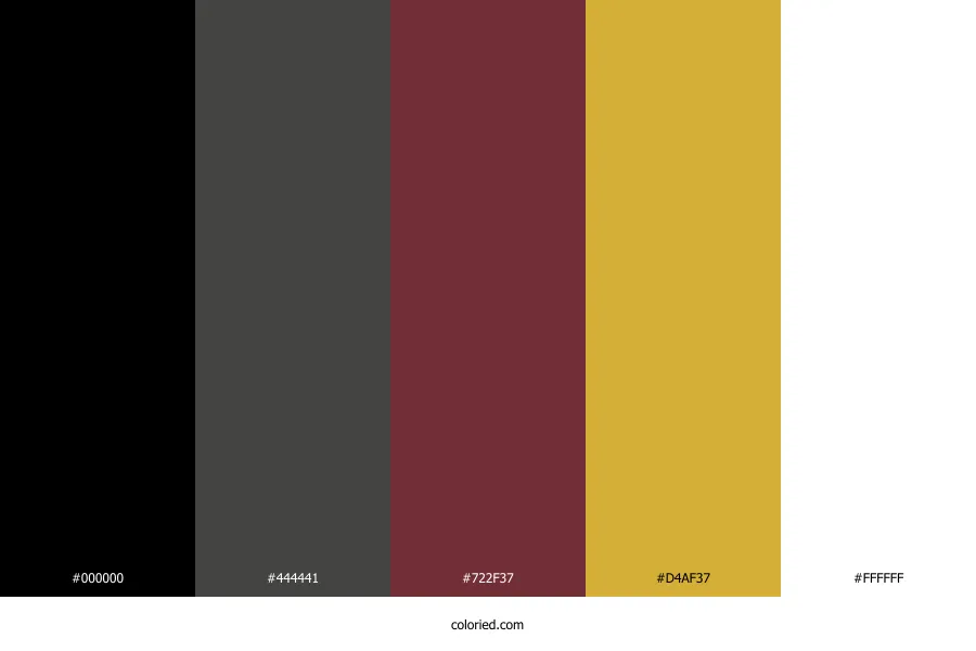 Black Wedding Color Palettes