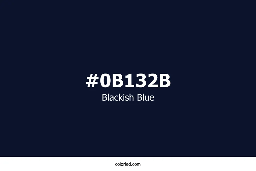 Blackish Blue Color