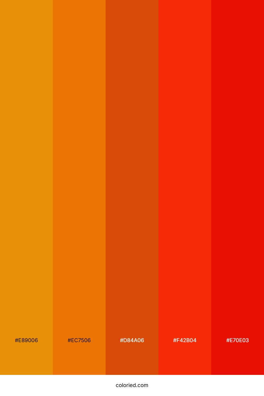Blazing Ember Sky Color Palette