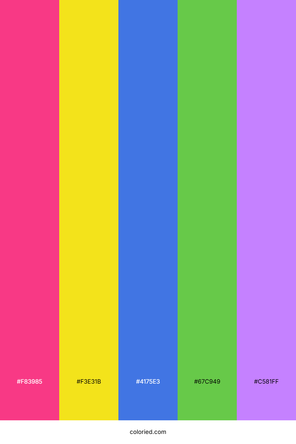 Blazing Summer Rainbow Color Palette