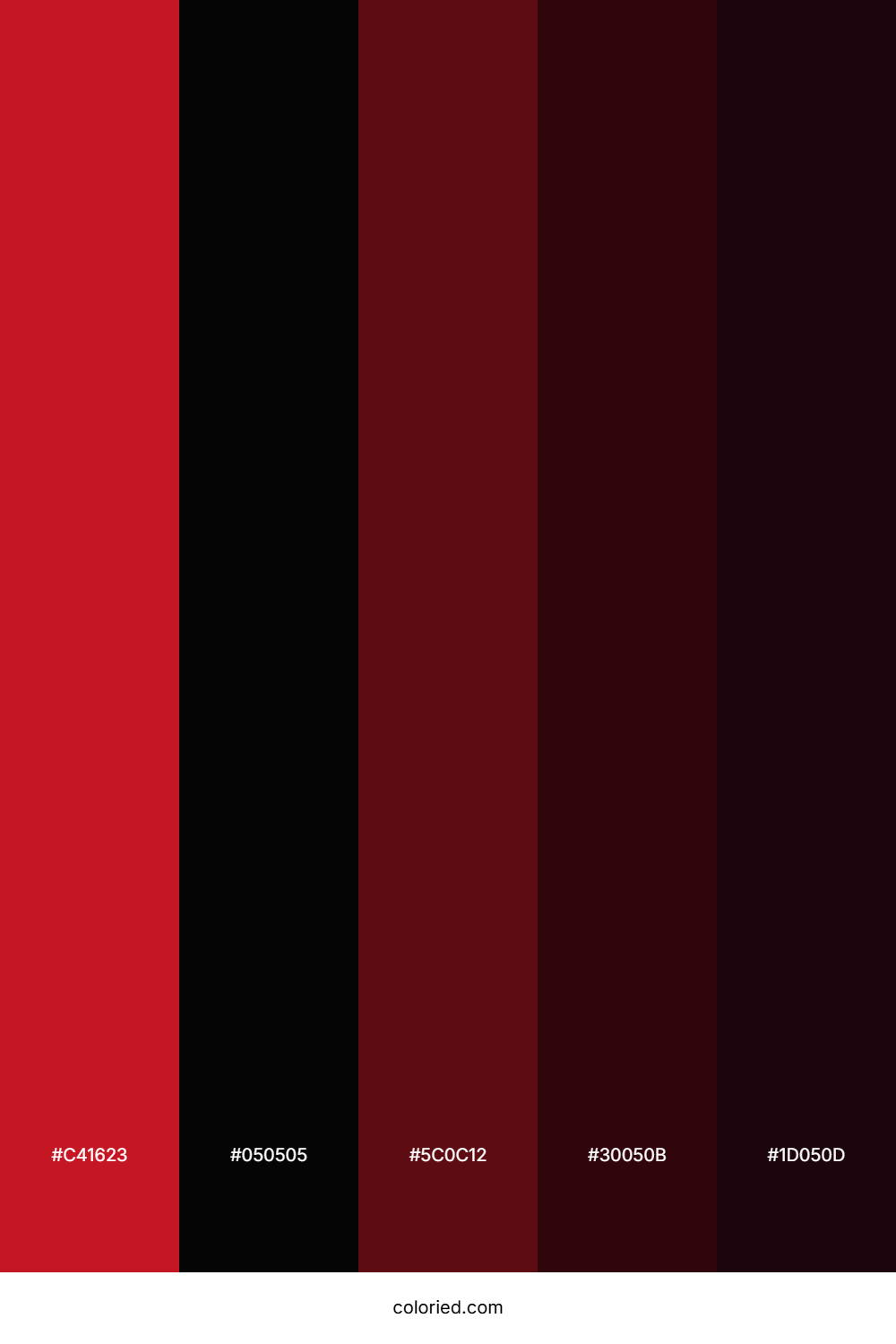 Blood Moon Crypt Color Palette