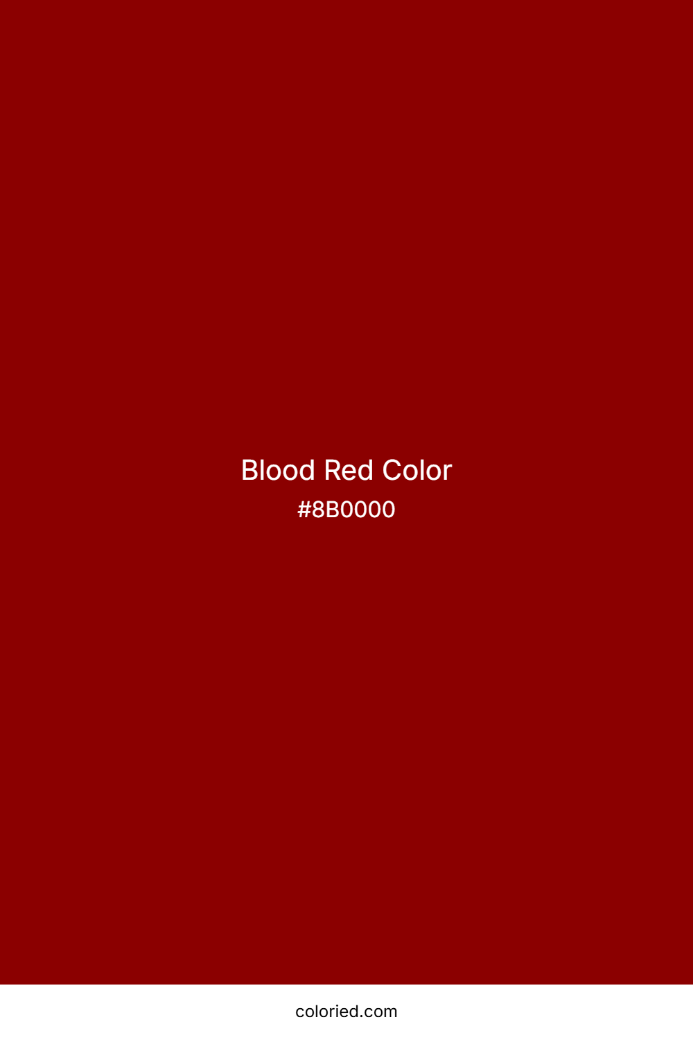 Blood Red Color
