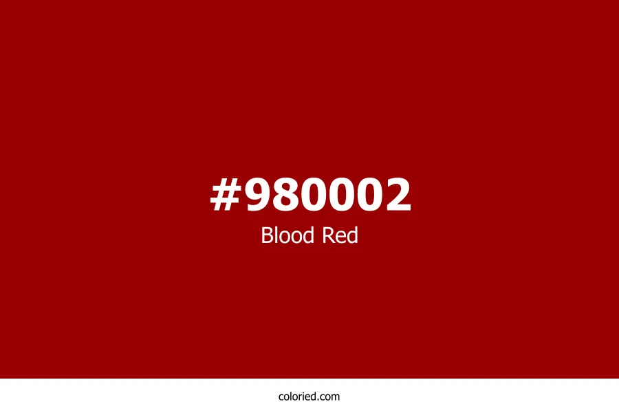 Blood Red Color Hex Code