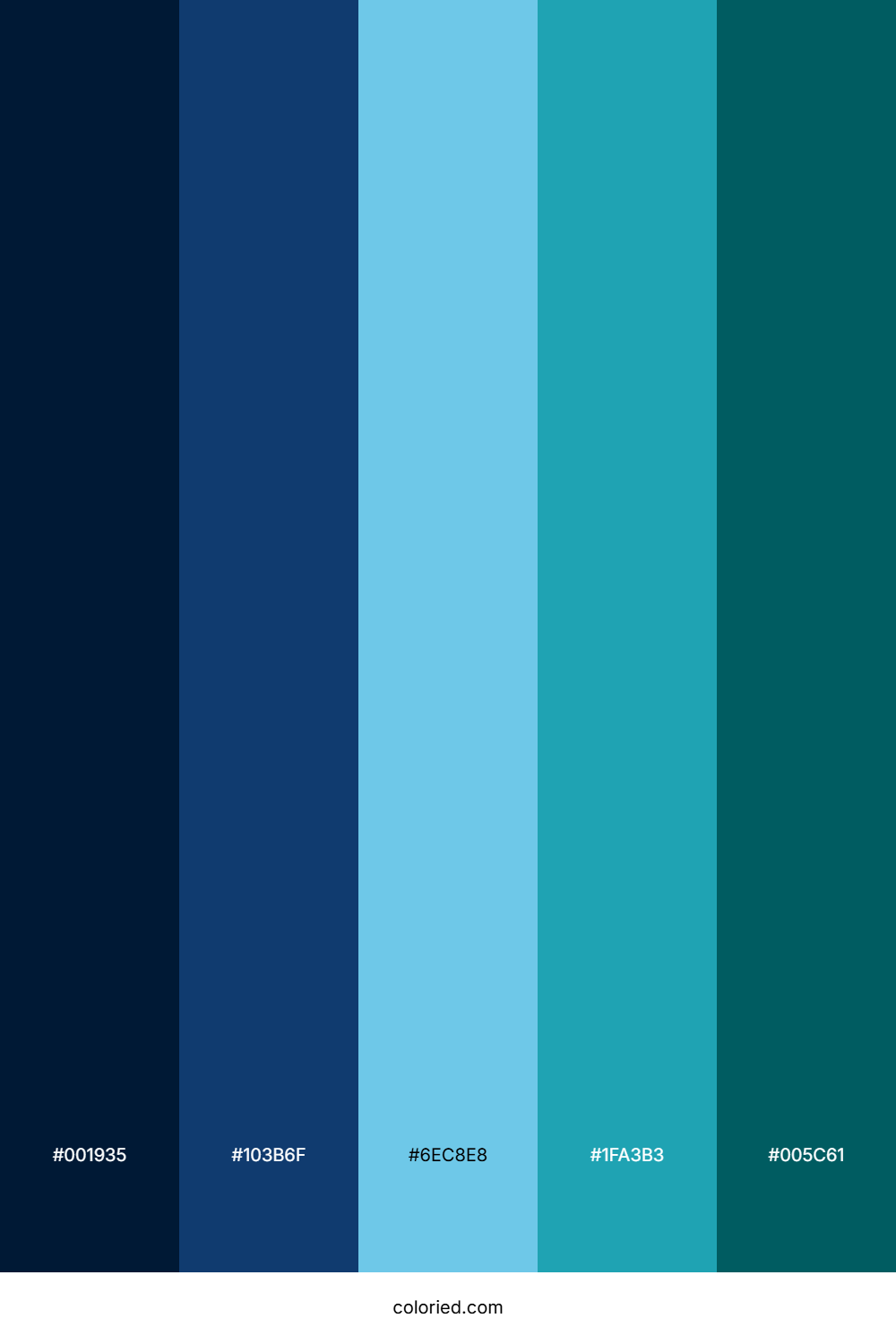 Blue, Ocean Gradient Color Palette