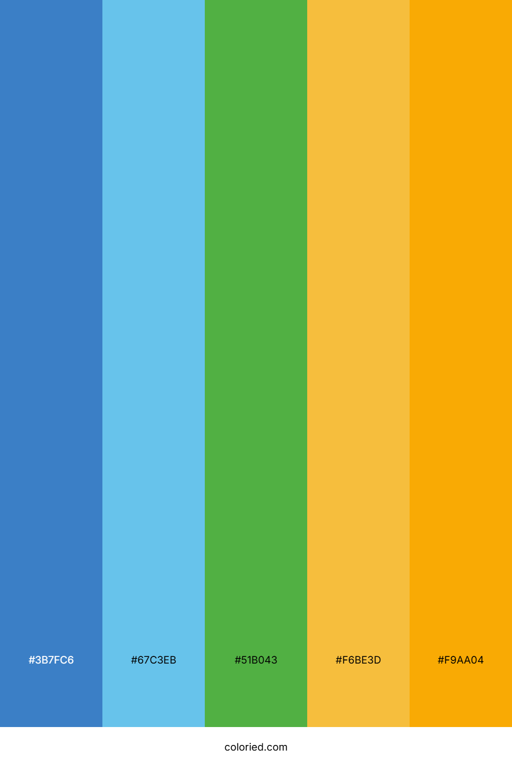 Blue And Amber Color Palette