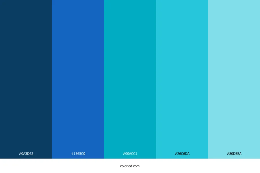 Blue and Aqua Color Palette
