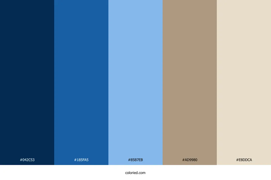 Blue and Beige Color Palette