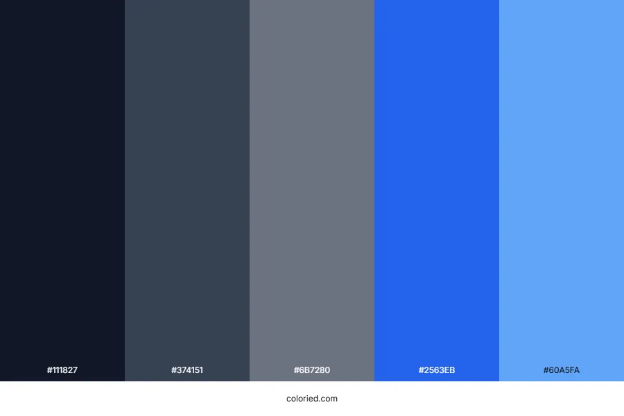 Blue and Gray Color Palette