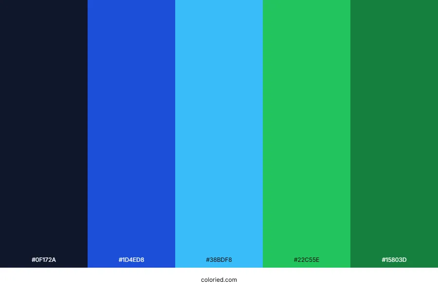 Blue and Green Color Palette
