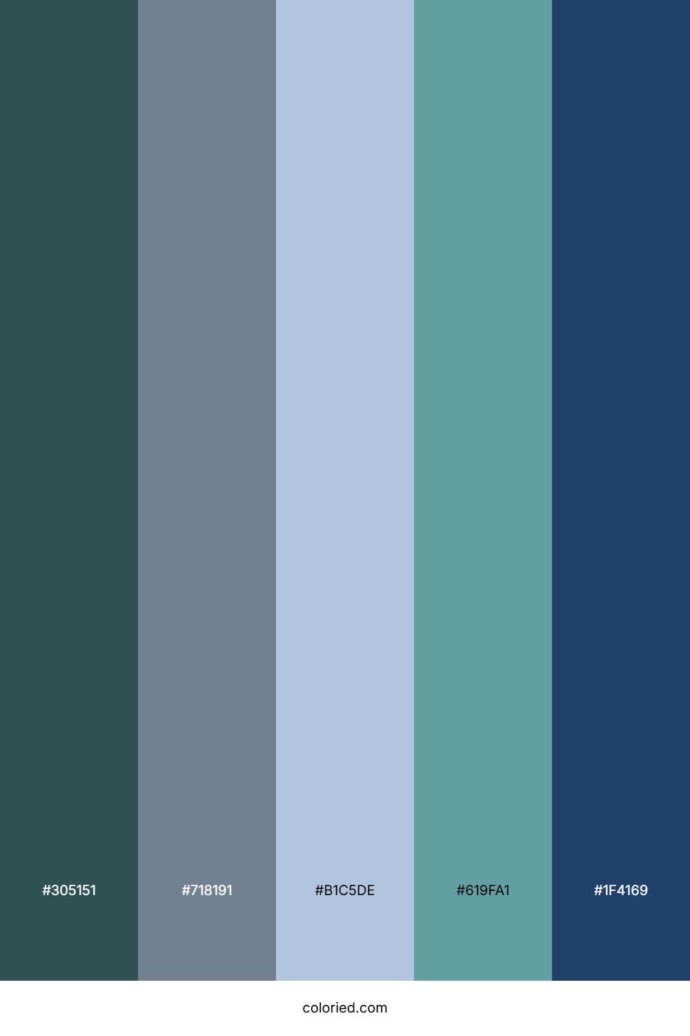 Blue and Grey Color Palette