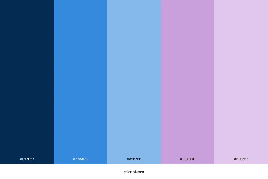 Blue and Lilac Color Palette