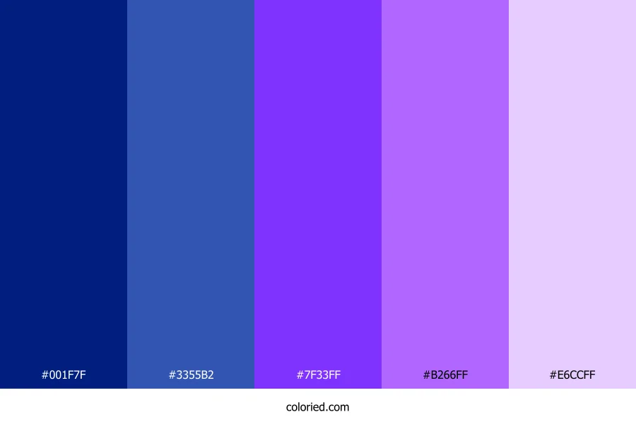 Blue and Magenta Color Palette