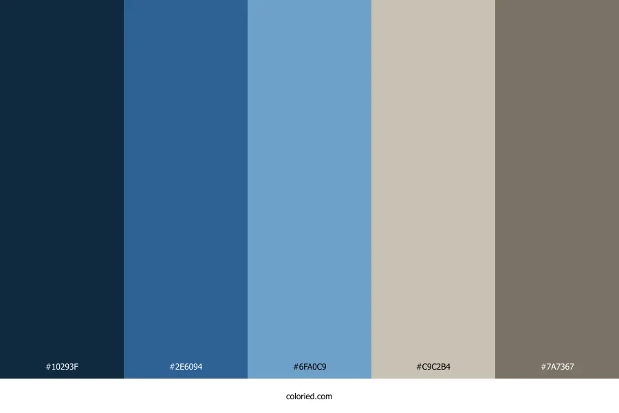 Blue and Neutral Color Palette