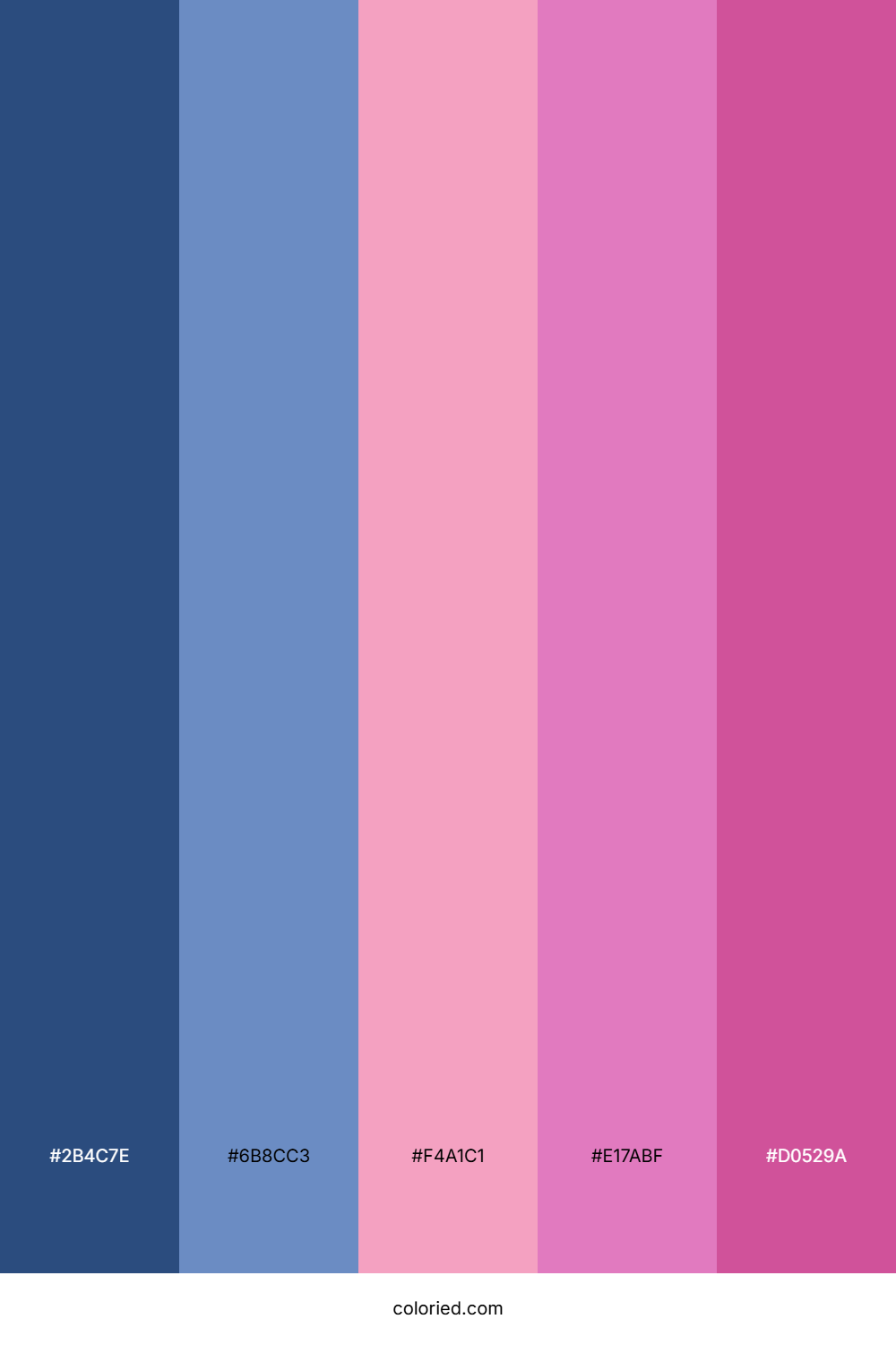 Blue and Pink Color Palette