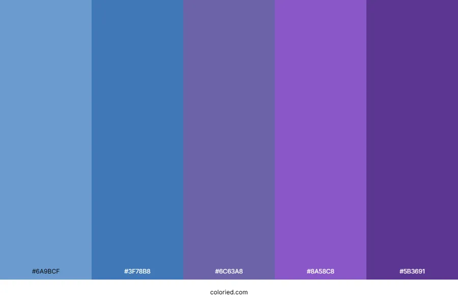 Blue and Purple Color Palette