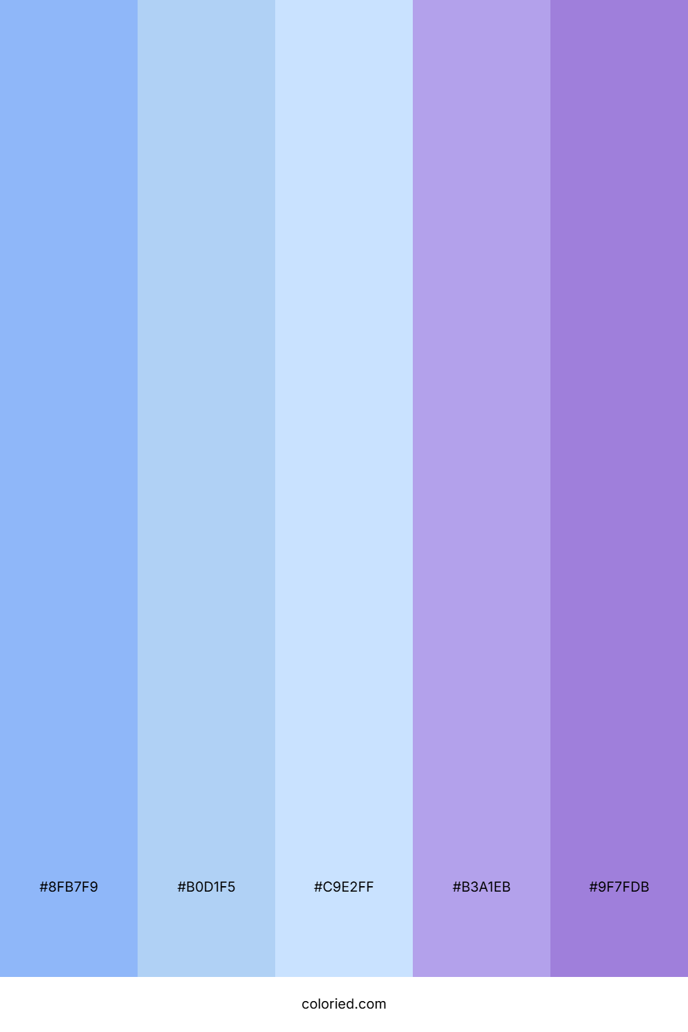 Blue and Purple Lights Color Palette