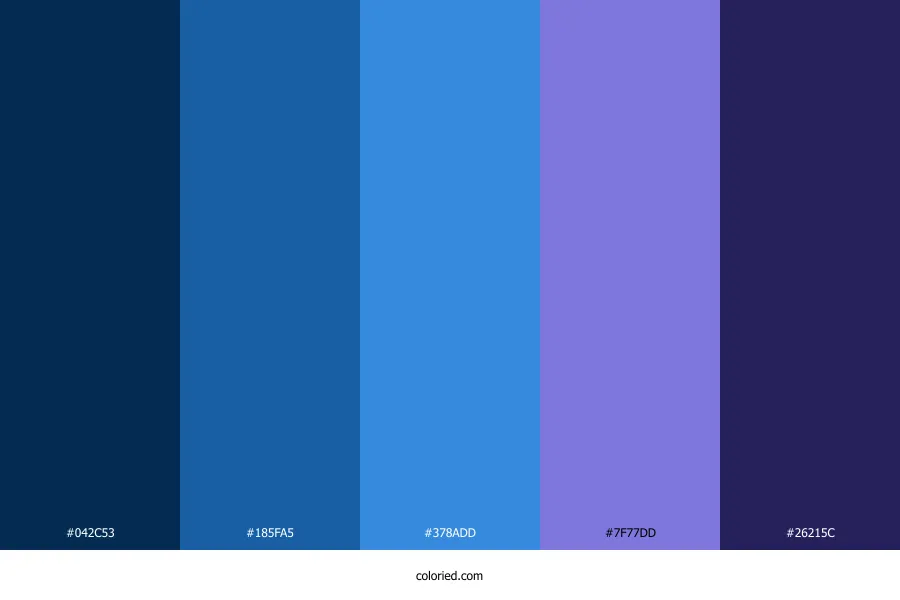 Blue and Purple Veins Color Palette
