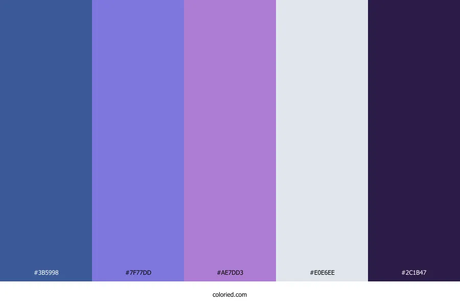 Blue and Purple Wedding Color Palette