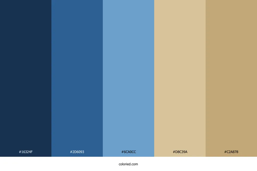 Blue and Sand Color Palette