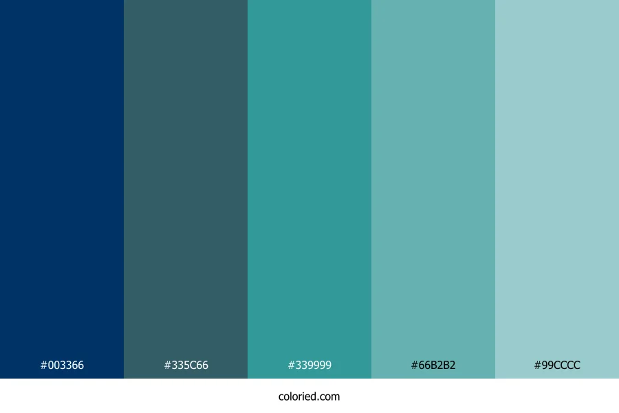 Blue and Seagreen Color Palette
