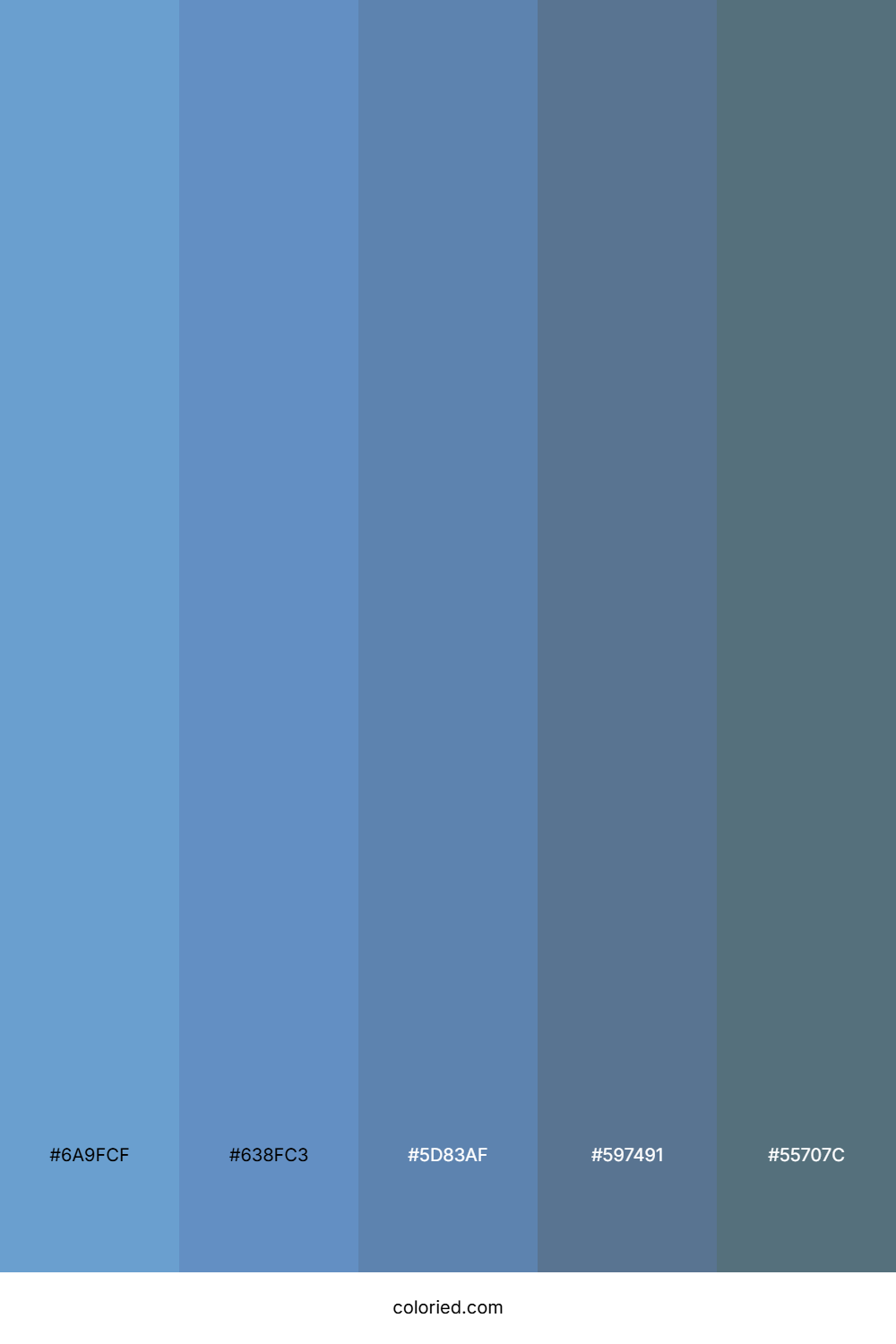 Blue and Slate Gray Color Palette