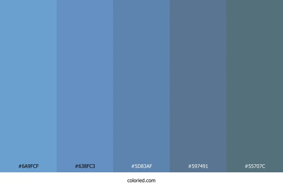 Blue and Slate Gray Color Palette