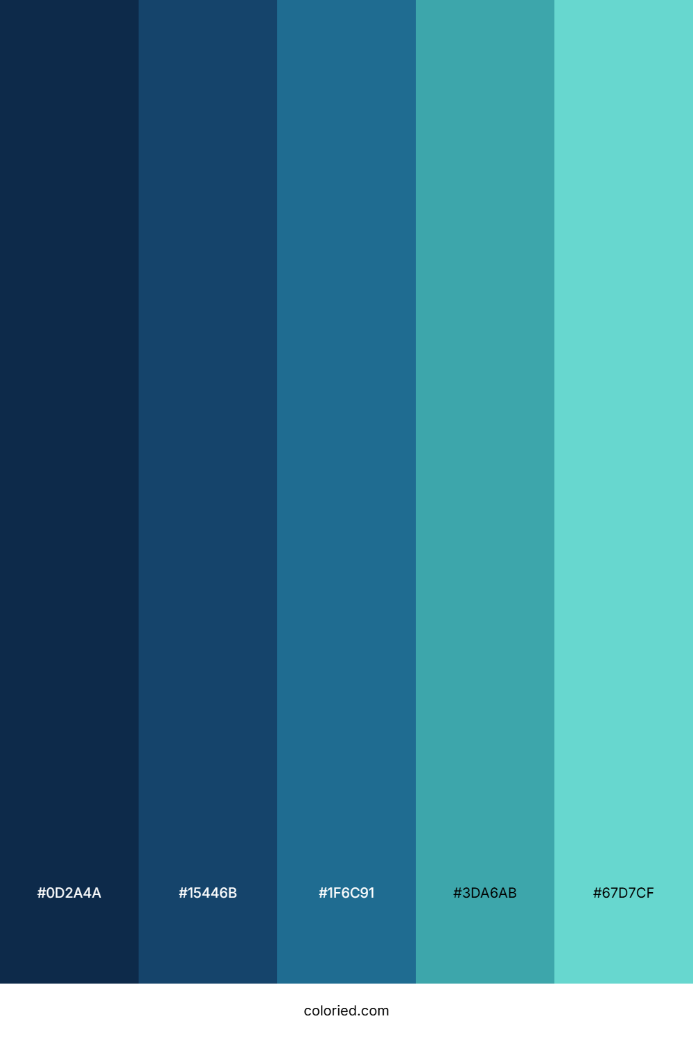 Blue and Turquoise Color Palette