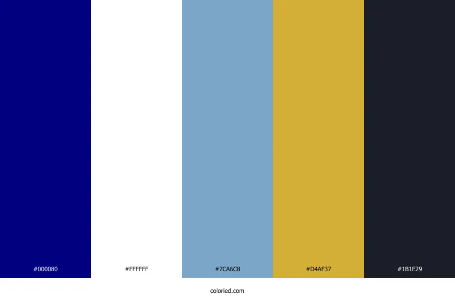 Blue and White Wedding Color Palette