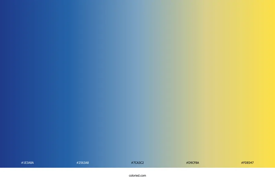 Blue and Yellow Gradient