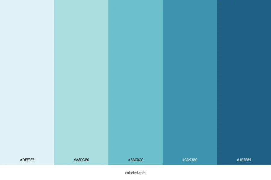 Blue Beach Color Palette
