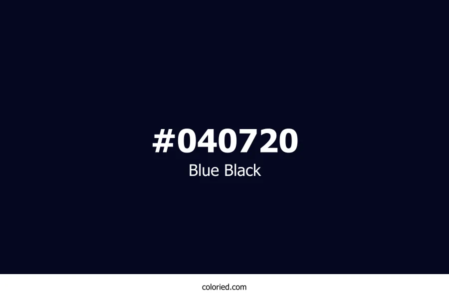 Blue Black Color