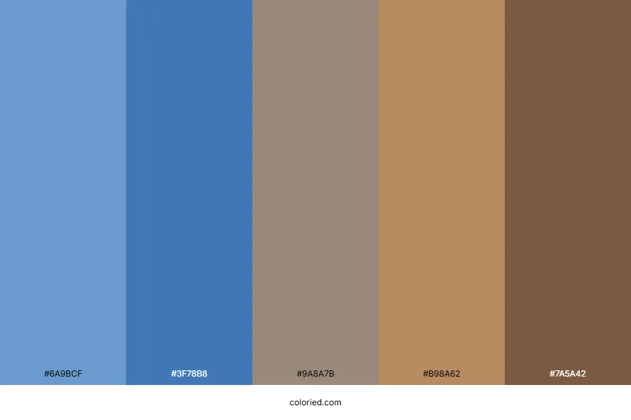Blue Brown Color Palette