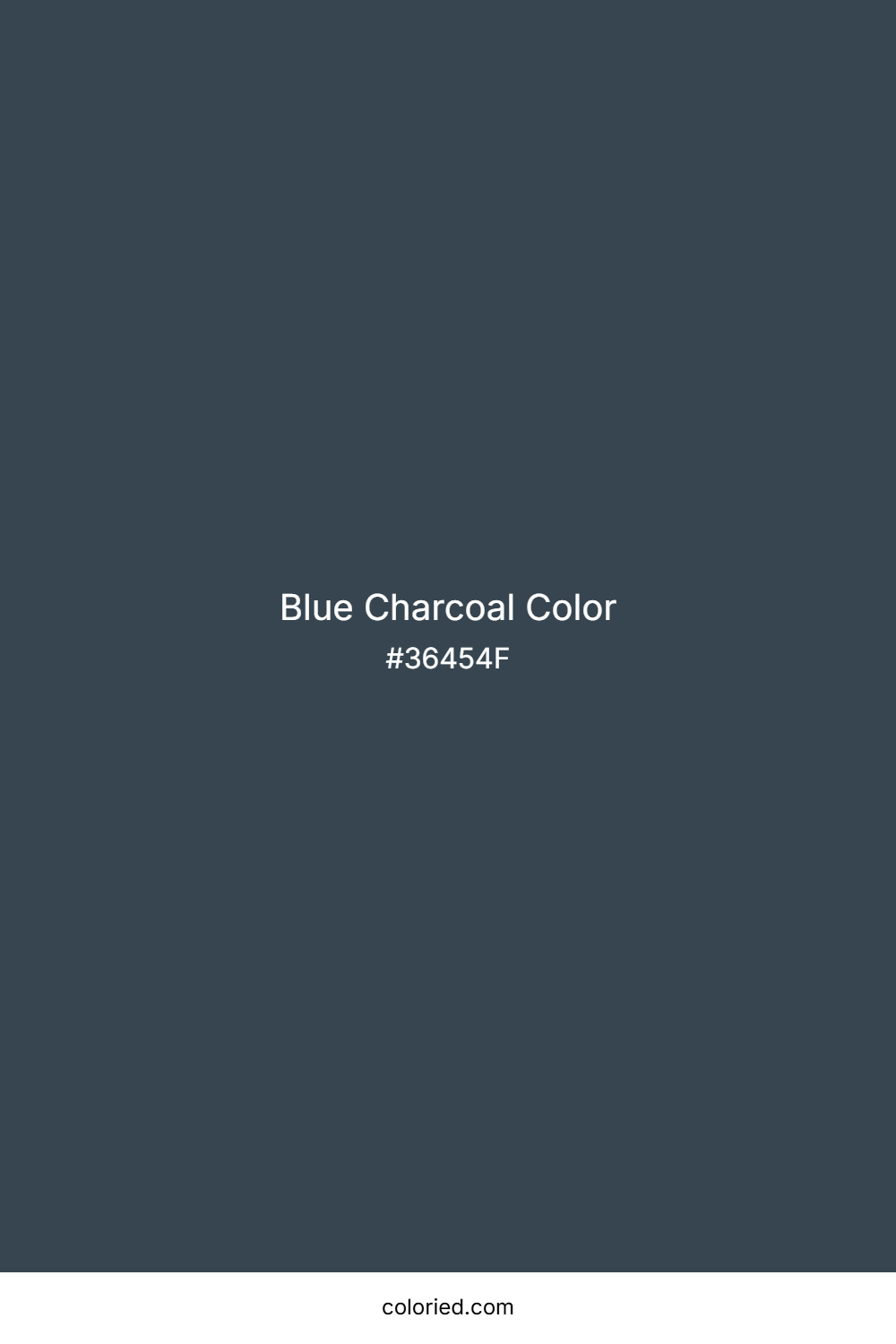 Blue Charcoal Color