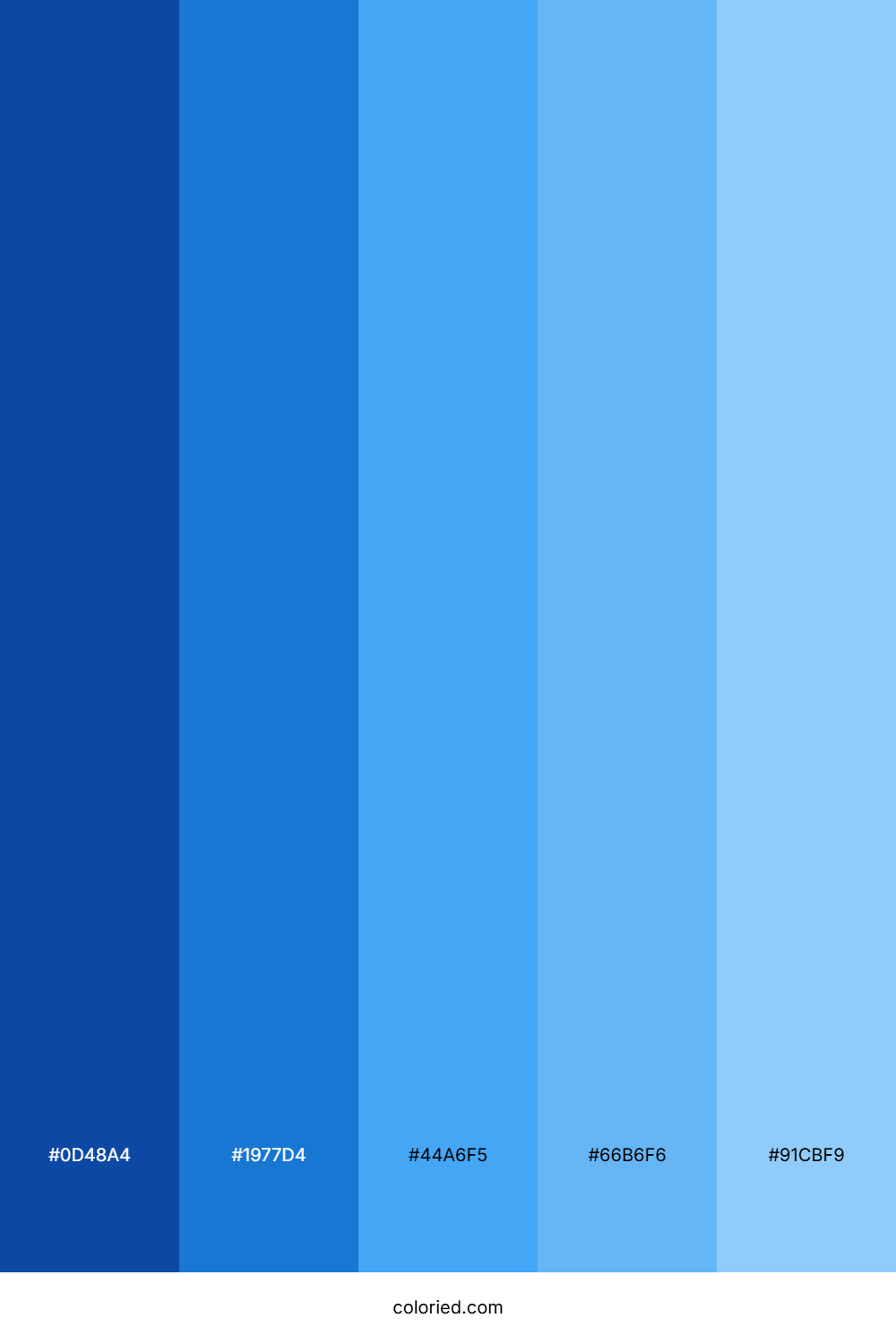 Blue Color Block Color Palette