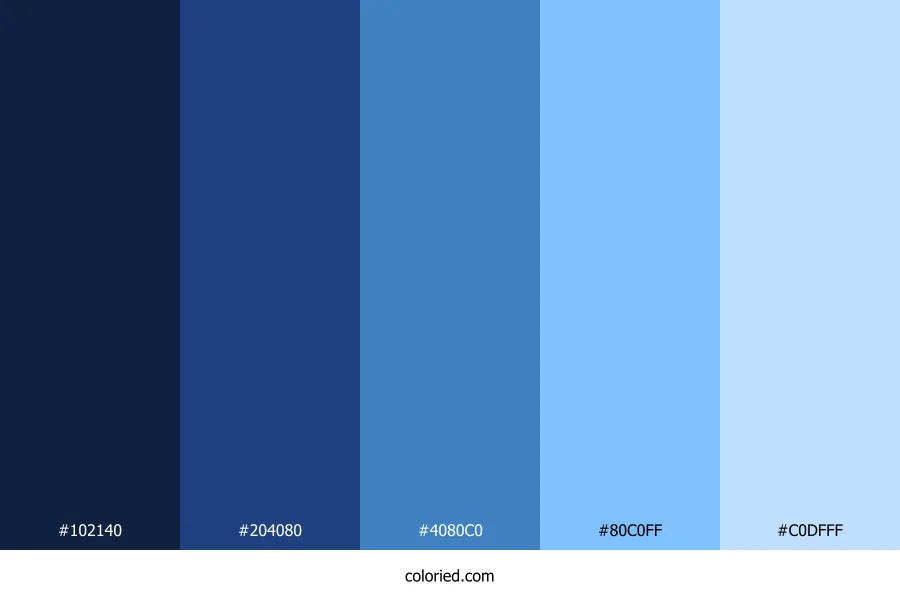 Blue Contrast Color Palette