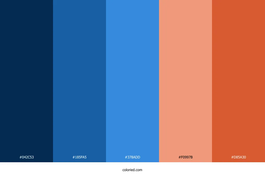 Blue Coral Color Palette