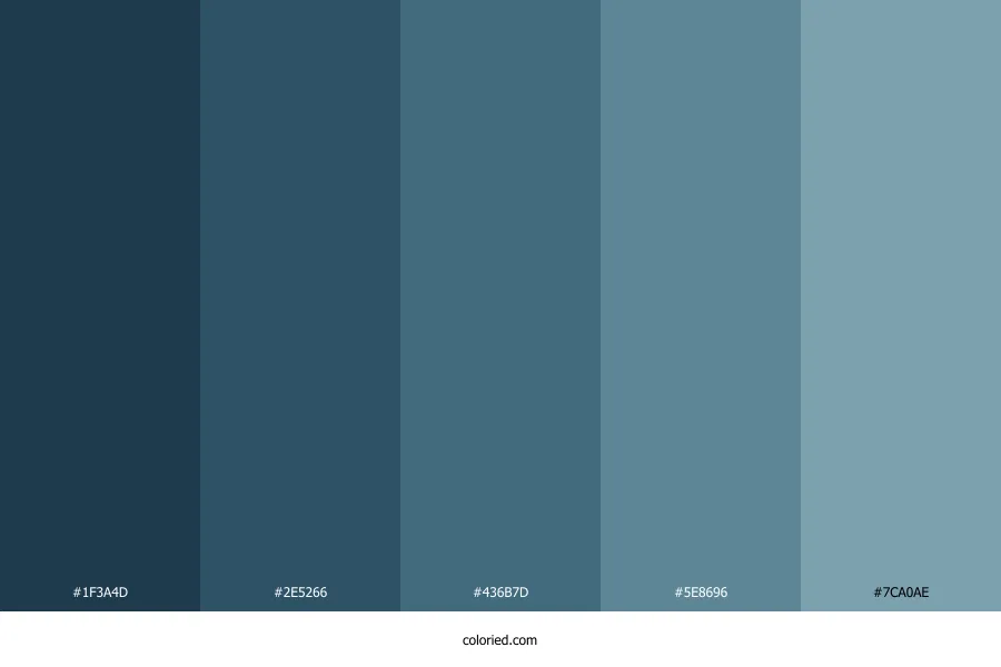 Blue Earthy Color Palette