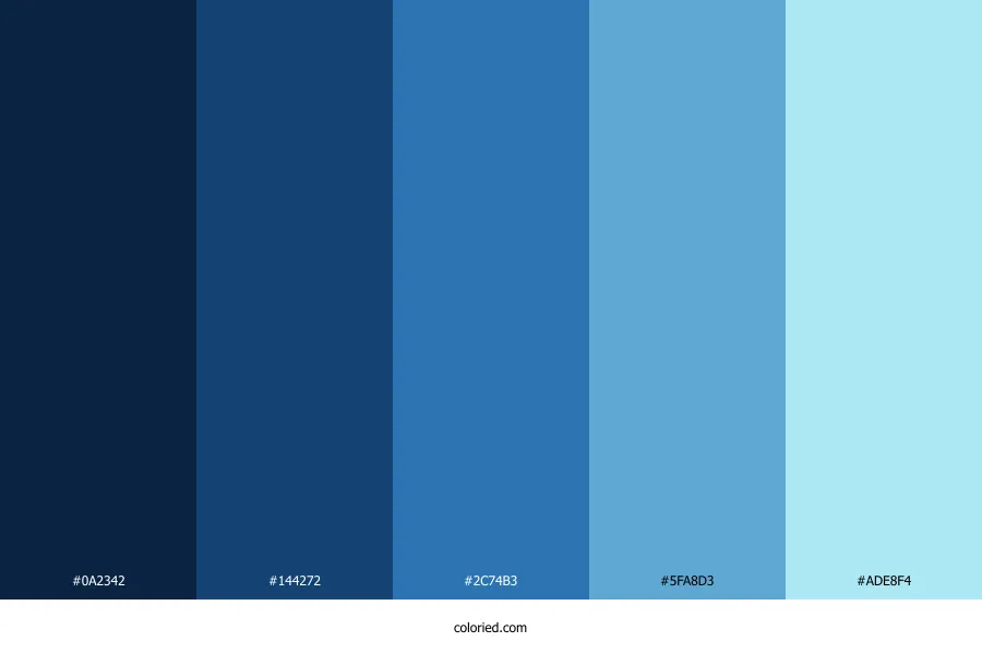 Blue Flame Color Palette
