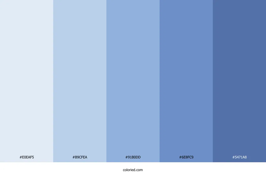 Blue Flower Color Palette
