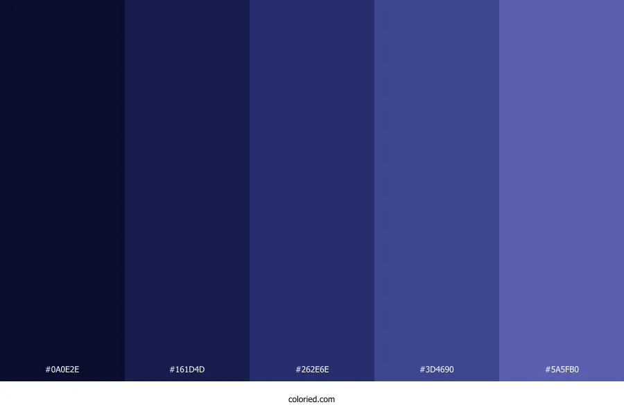 Blue Galaxy Color Palette