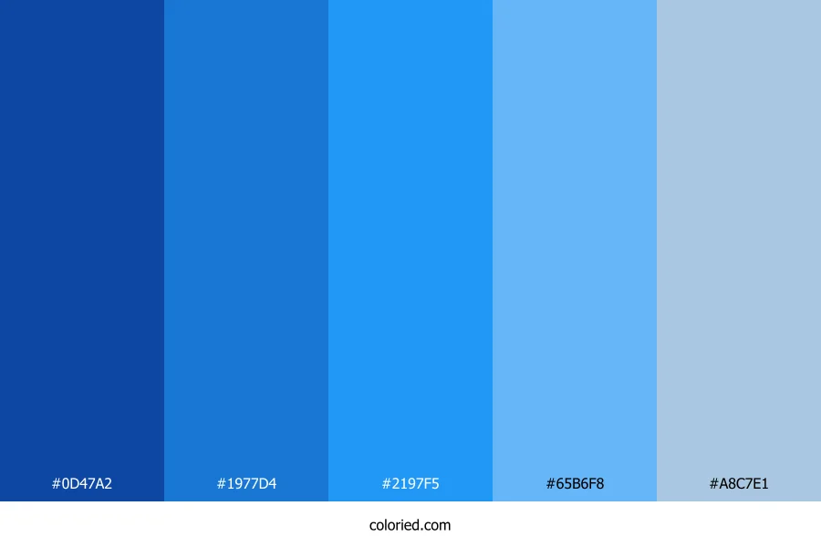 Blue Gradient Color Palette