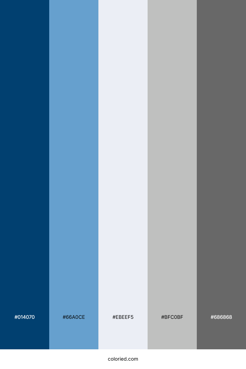 Blue Gray and Deep Blue Color Palette