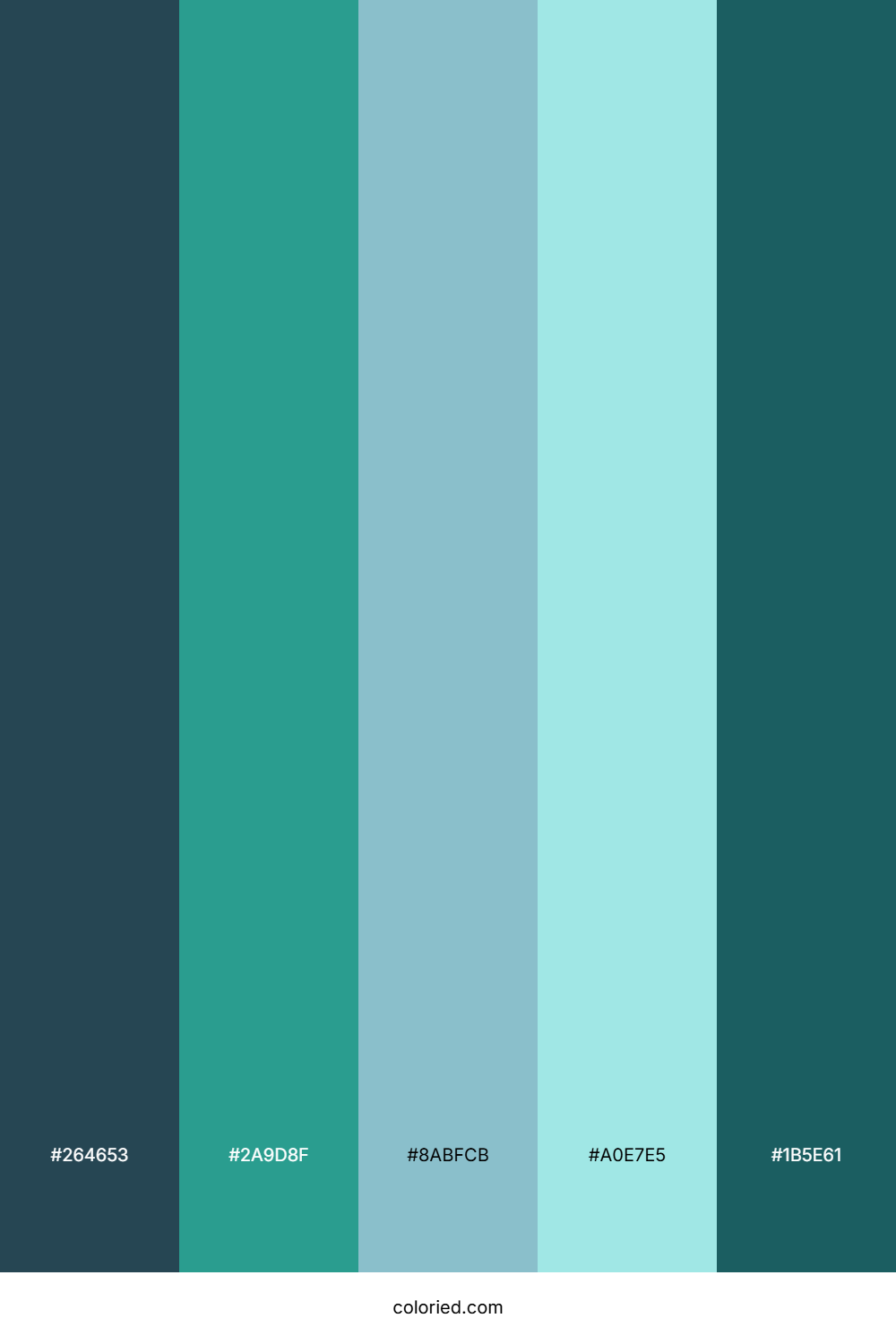 Blue Green Aesthetic Color Palette