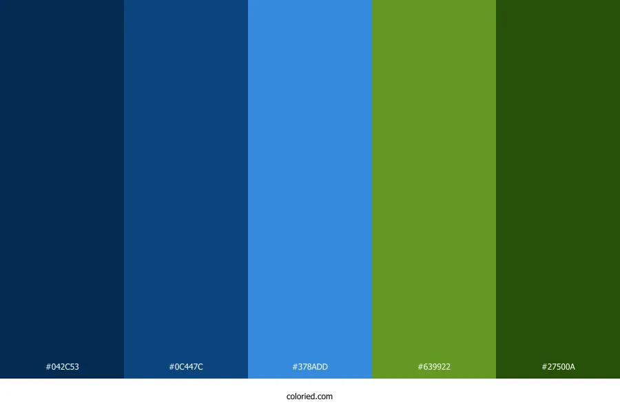 Blue Green Color Palette