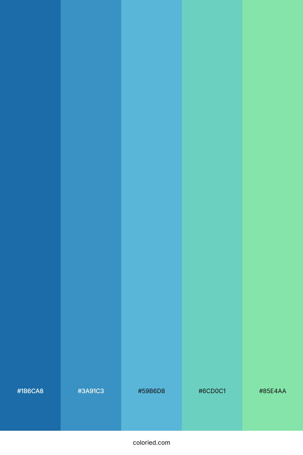Blue Green Harmony Color Palette